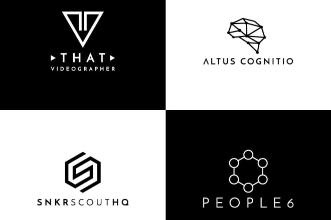 I will create modern monogram minimalist geometric logo design