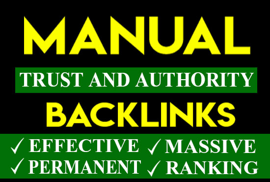 I will create permanent high authority dofollow backlinks