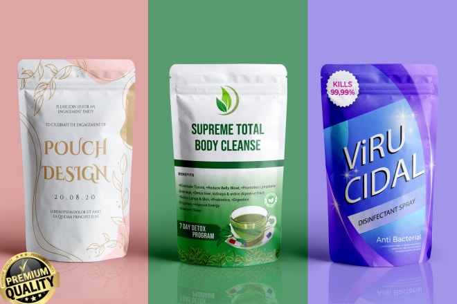 I will create pouch design, bag design, box design, label design