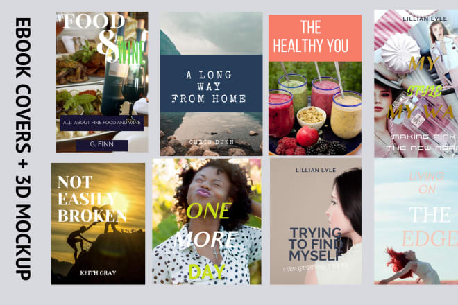 I will create professional ebook cover designs