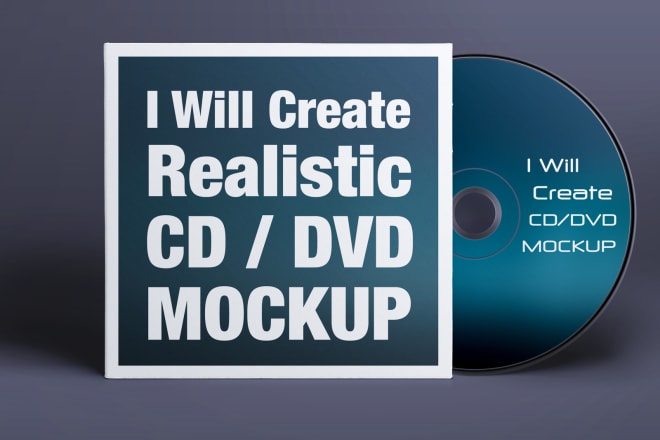 I will create realistic cd or dvd cover mockup