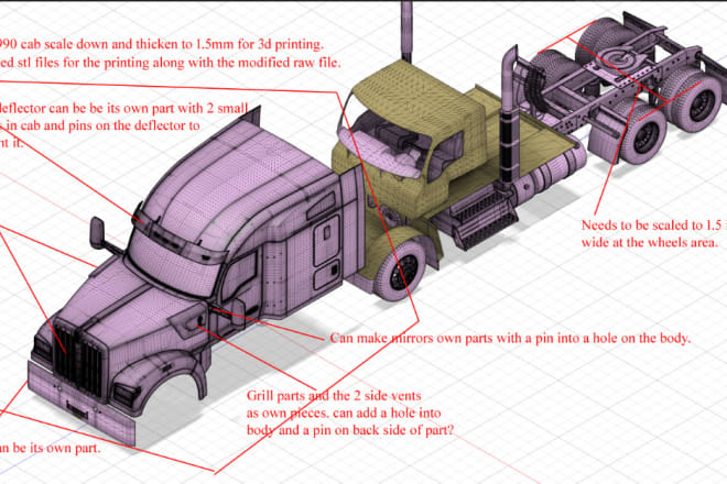 I will create stl file for 3d printing from step, iges, obj files