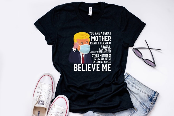 I will custom trump graphic t shirt design