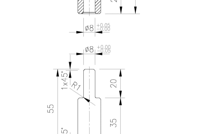 I will design 2d mechanical part drawings in autocad