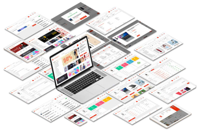 I will design a creative ecommerce website in laravel with app