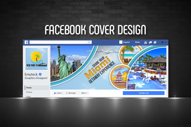 I will design a facebook cover photo banner