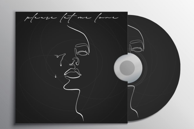 I will design a minimal album cover art
