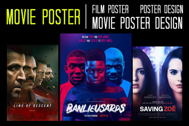 I will design a movie poster, movie poster, film poster design