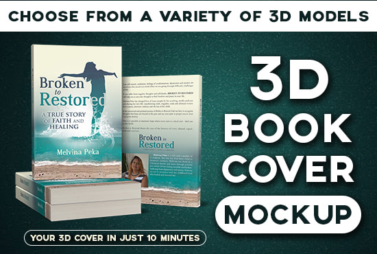 I will design a professional 3d ebook cover mockup