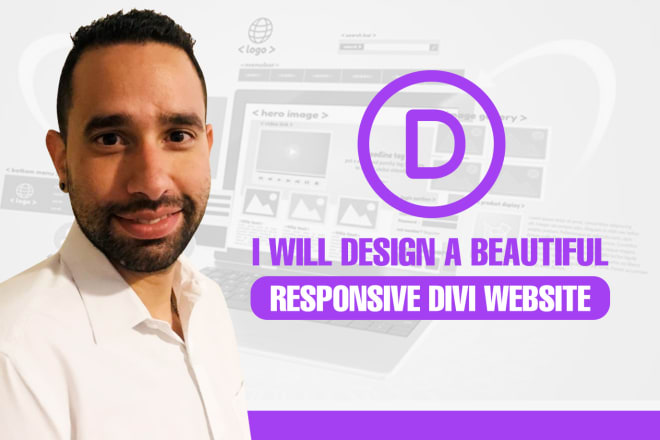 I will design a responsive wordpress web page with divi theme