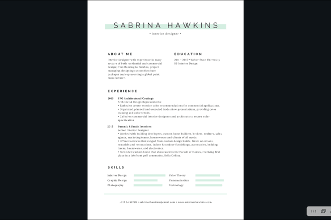 I will design a resume CV to brand you