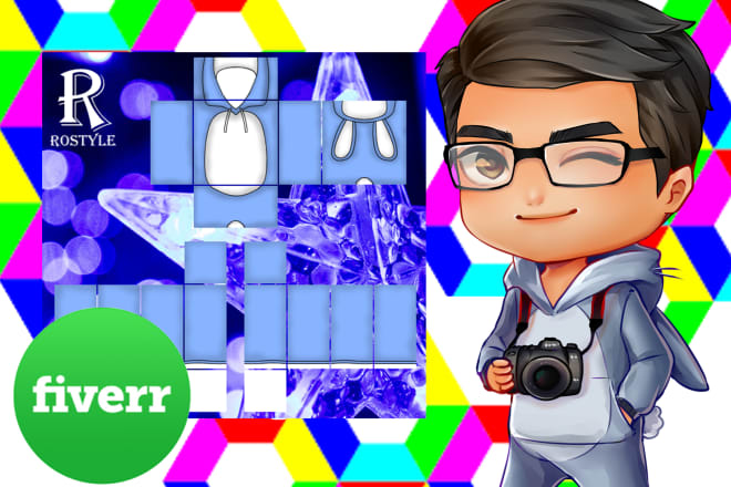 I will design a roblox shirt and pants