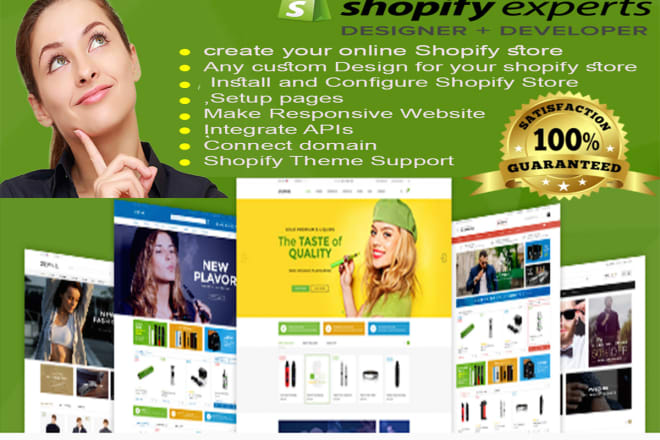 I will design a shopify website or shopify store dropshipping store