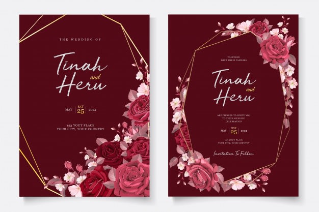 I will design a wedding and birthday invitation card