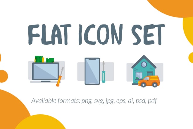 I will design amazing flat vector icons for your website or app