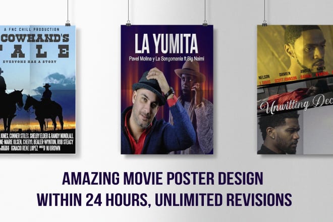 I will design amazing movie poster