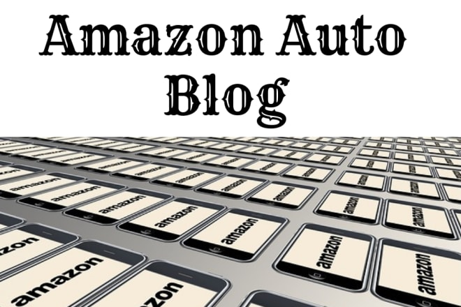 I will design amazon auto blog affiliate website