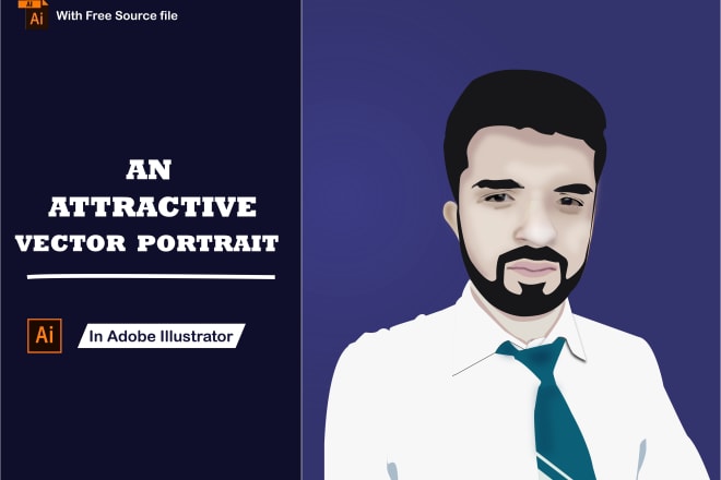 I will design an attractive vector portrait