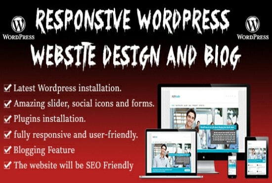 I will design and develop your wordpress website or blog