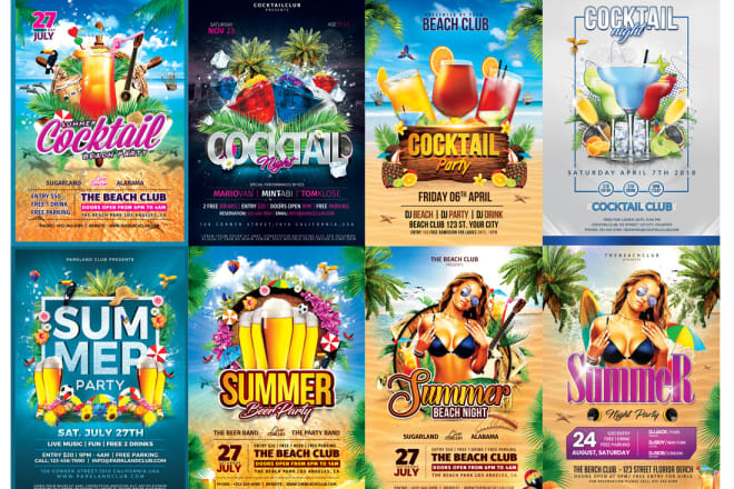 I will design any eye catching party or event flyers and posters
