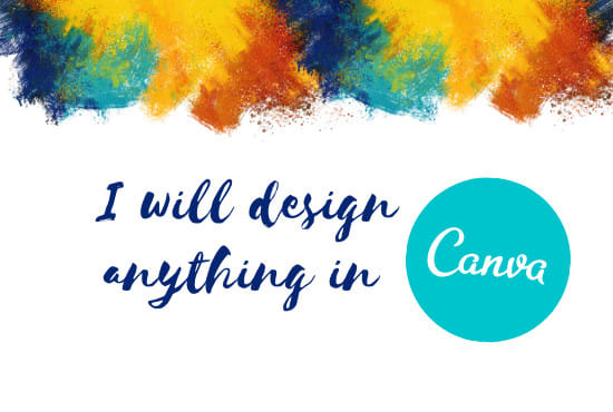 I will design anything in canva
