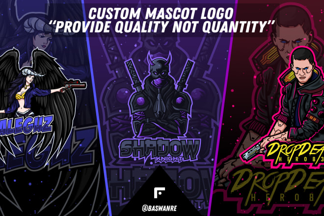 I will design awesome mascot logo for gaming, esport, streamer