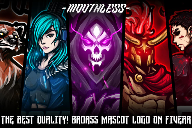 I will design badass mascot logo for twitch, e sport or youtube