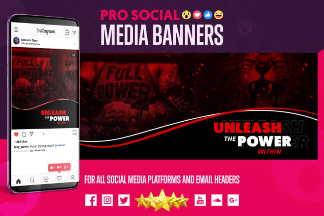 I will design banners for facebook and any social media banner