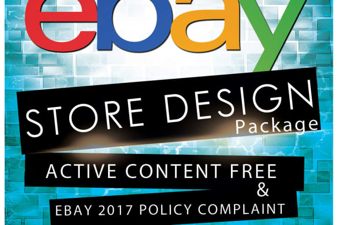 I will design custom ebay store and responsive listing template