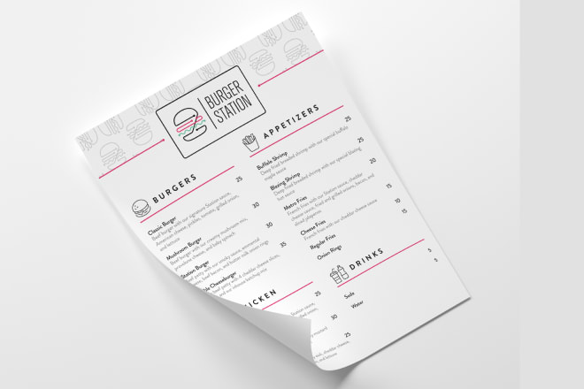 I will design editable and fillable PDF price list