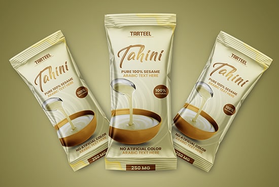 I will design food packaging, pouch label design stand pouch bags