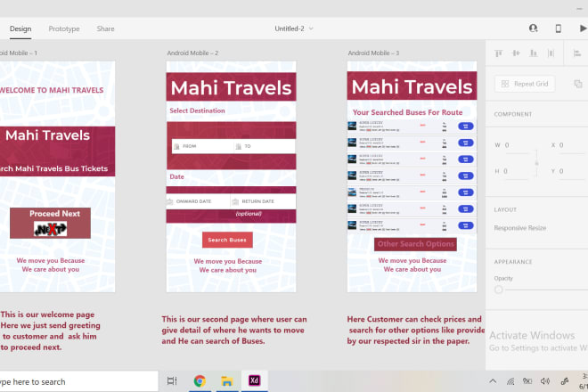 I will design good prototype mokeups design on adobe xd balsamiq