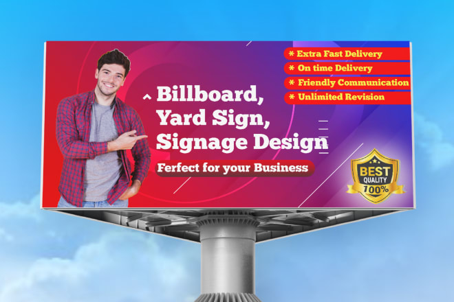 I will design impressive billboard, signboard or banner ads
