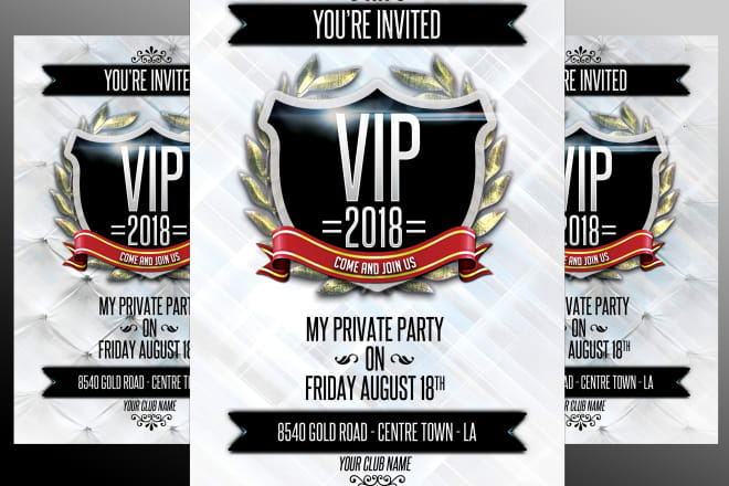 I will design invitation flyer or poster