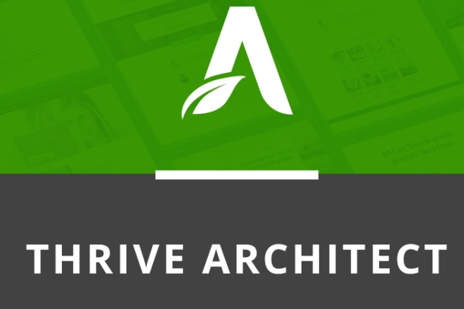 I will design landing page or sales page using thrive architect