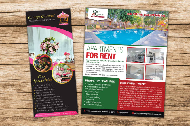 I will design magazine ad, business flyer, brochure