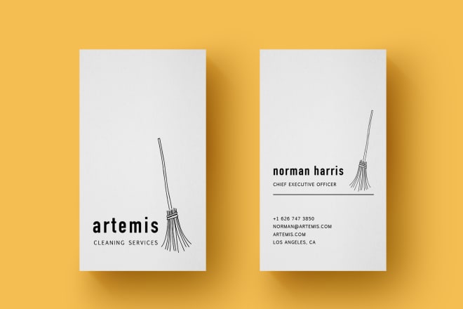 I will design minimal business cards
