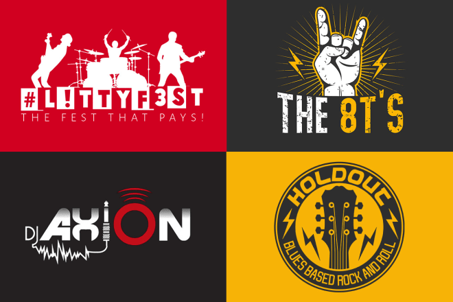 I will design music logo for dj, musician, artist, rock, metal band and bandcamp