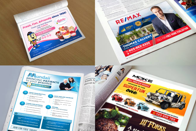 I will design newspaper ad, magazine ad, print ad