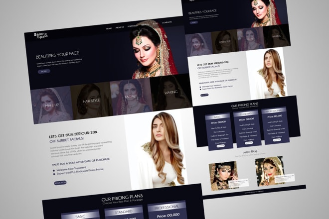 I will design photoshop PSD website template