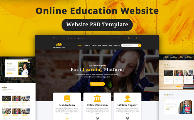 I will design photoshop web UI mockup or responsive PSD website template