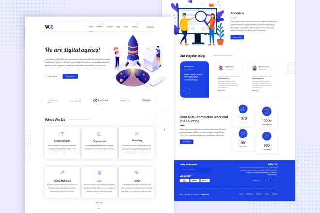I will design photoshop web UI template and PSD website or mockup