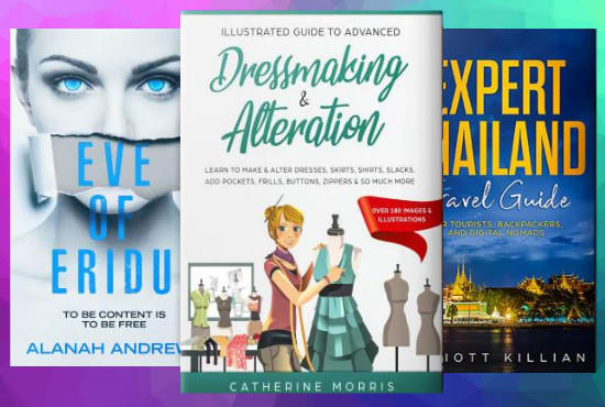 I will design professional book cover or ebook cover