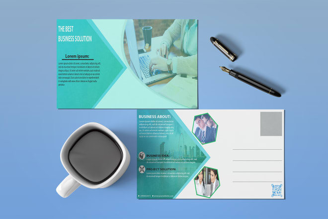 I will design professional, corporate business postcard