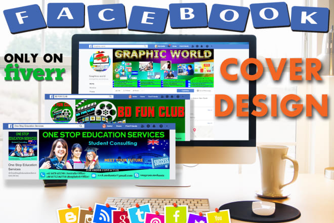 I will design professional facebook cover and banners