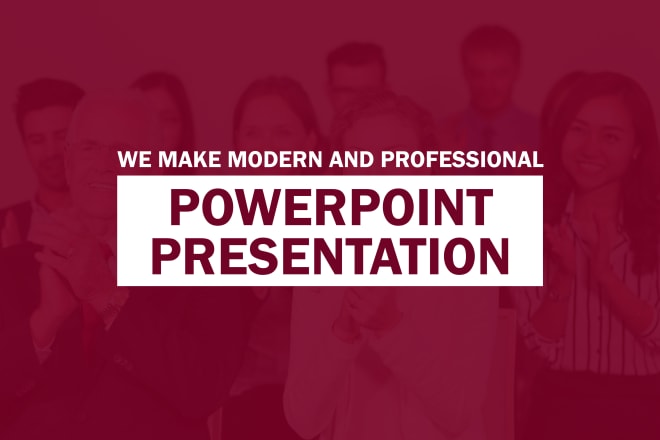 I will design professional powerpoint presentation