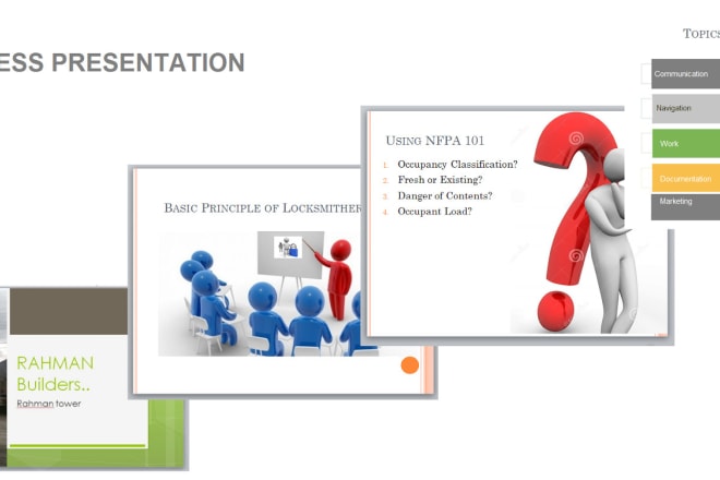 I will design professional powerpoint presentation