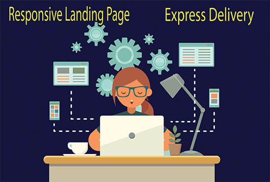 I will design responsive landing page or full wordpress website