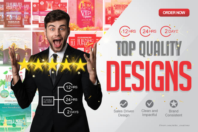 I will design top quality presentation, flyers, and brochure