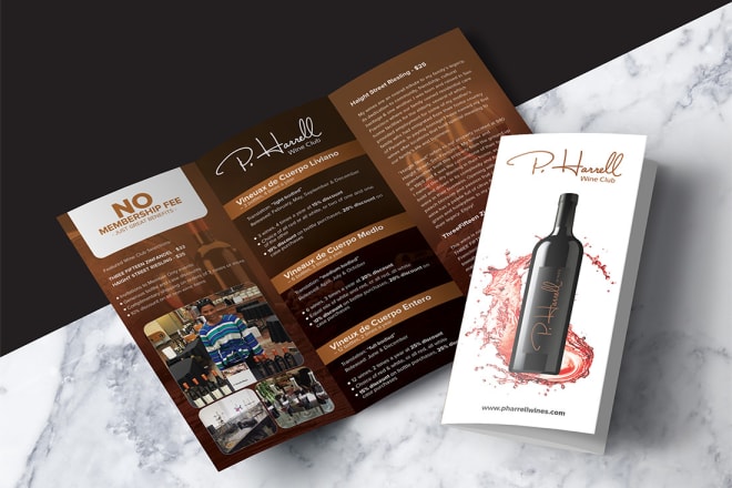 I will design tri fold and bi fold brochure